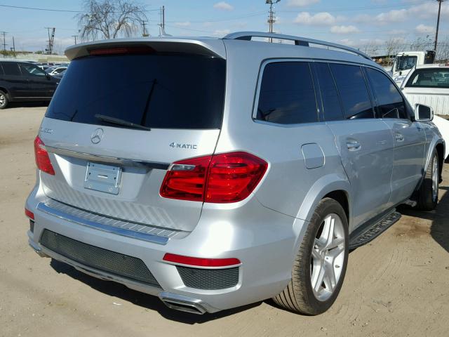 4JGDF7DE0EA350661 - 2014 MERCEDES-BENZ GL 550 4MA SILVER photo 4