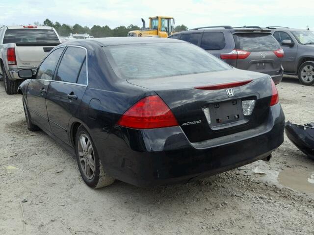 1HGCM56356A146804 - 2006 HONDA ACCORD SE BLACK photo 3