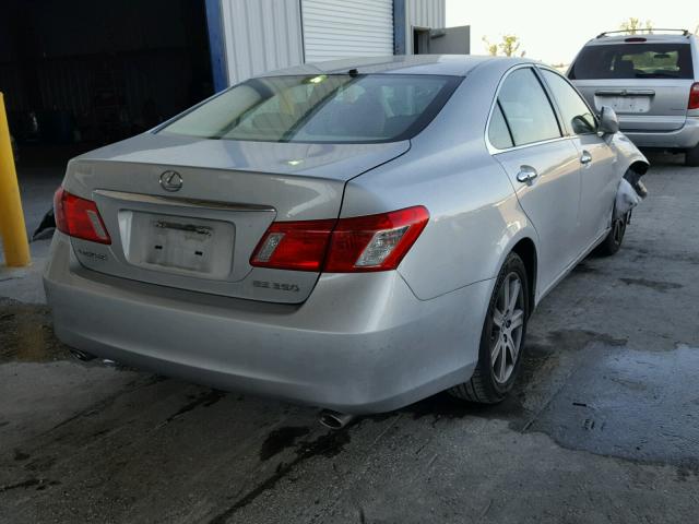 JTHBJ46G172136359 - 2007 LEXUS ES 350 SILVER photo 4