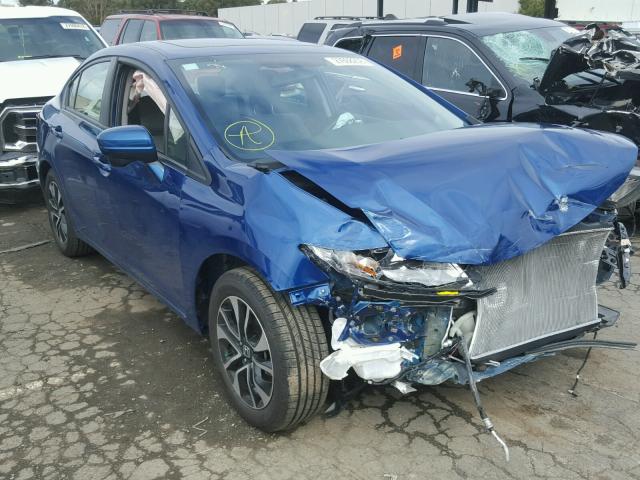 19XFB2F88EE269164 - 2014 HONDA CIVIC EX BLUE photo 1