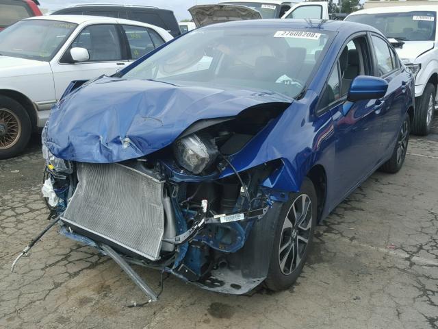 19XFB2F88EE269164 - 2014 HONDA CIVIC EX ლურჯი ფოტო 2