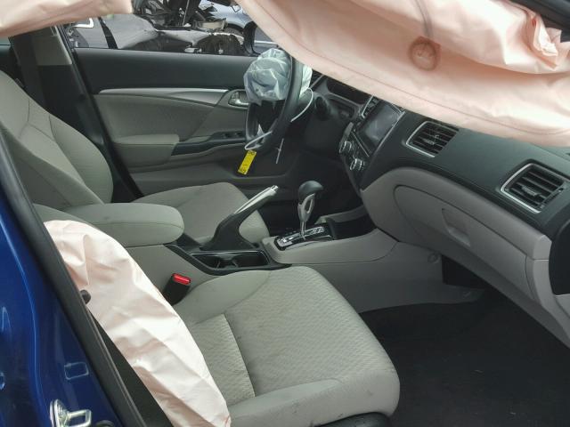 19XFB2F88EE269164 - 2014 HONDA CIVIC EX ლურჯი ფოტო 5