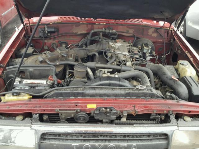 JT3FJ80W1M0004563 - 1991 TOYOTA LAND CRUIS RED photo 7