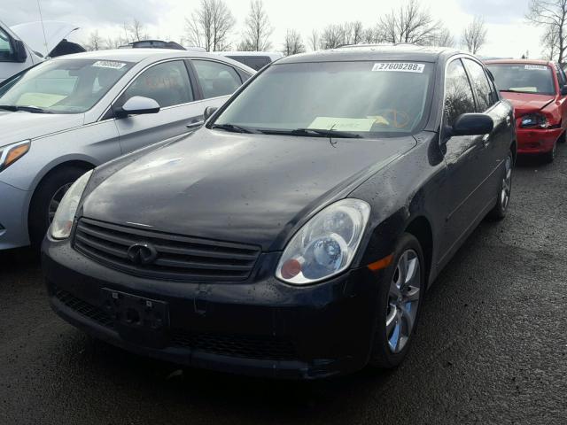 JNKCV51E06M510225 - 2006 INFINITI G35 BLACK photo 2