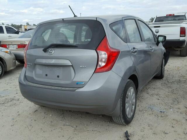 3N1CE2CP3FL359490 - 2015 NISSAN VERSA NOTE GRAY photo 4