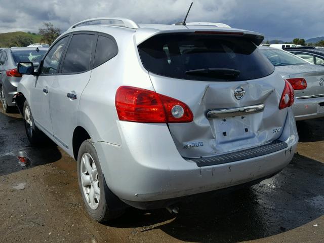 JN8AS5MT2BW189982 - 2011 NISSAN ROGUE S SILVER photo 3