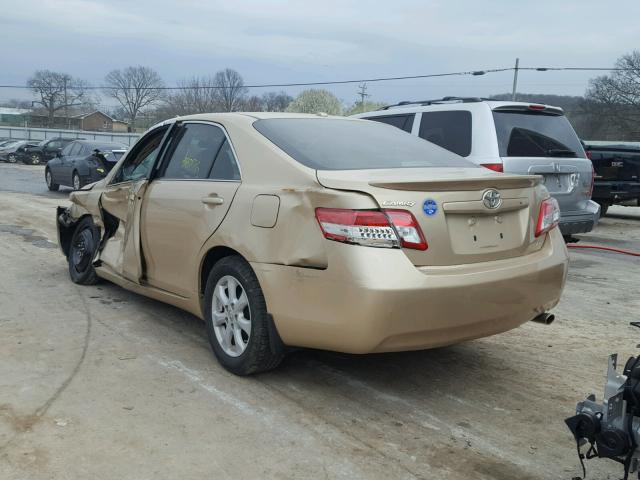 4T1BF3EK5BU228408 - 2011 TOYOTA CAMRY BASE GOLD photo 3