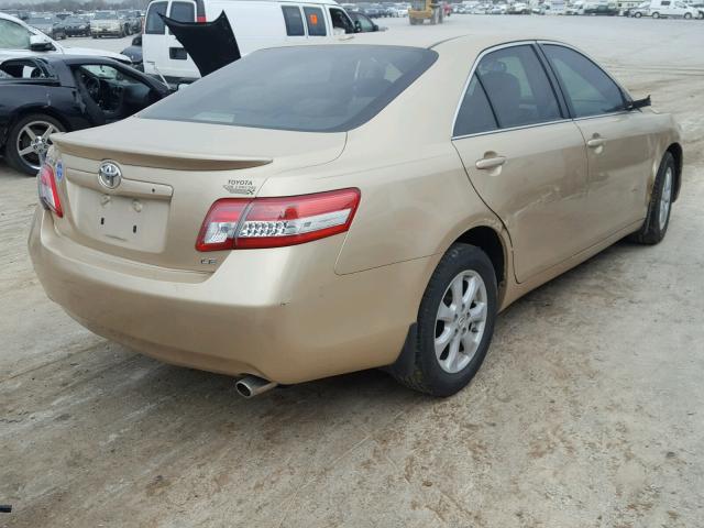 4T1BF3EK5BU228408 - 2011 TOYOTA CAMRY BASE GOLD photo 4
