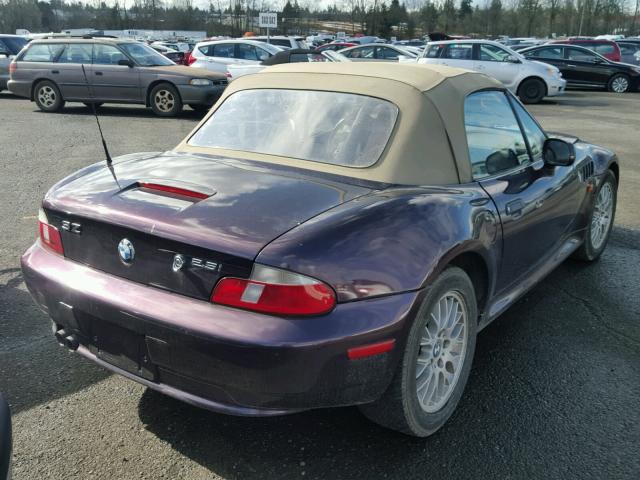 WBACN33491LM00943 - 2001 BMW Z3 2.5 PURPLE photo 4