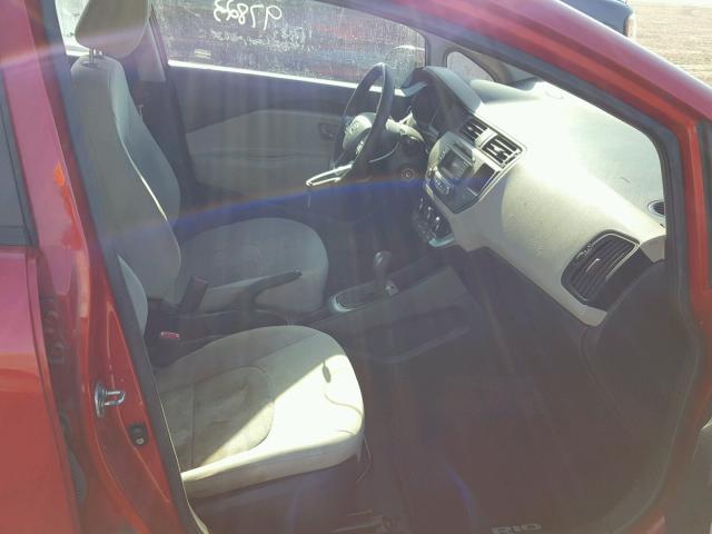 KNADM4A31C6076654 - 2012 KIA RIO LX Կարմիր լուսանկար 5