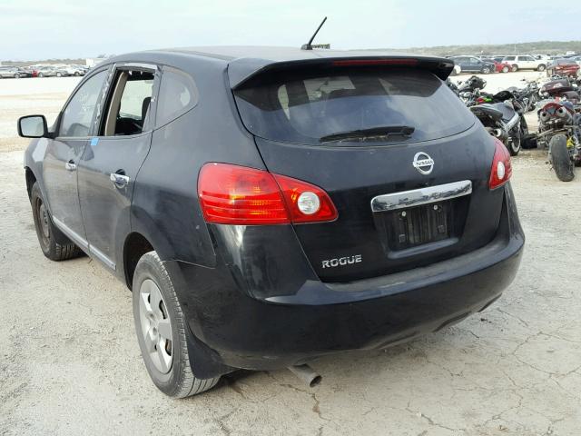 JN8AS5MT8CW603364 - 2012 NISSAN ROGUE S BLACK photo 3