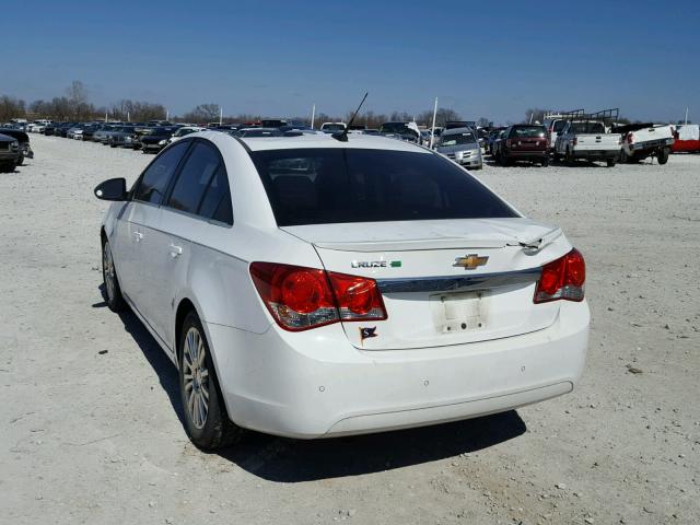 1G1PJ5SC4C7147281 - 2012 CHEVROLET CRUZE ECO WHITE photo 3