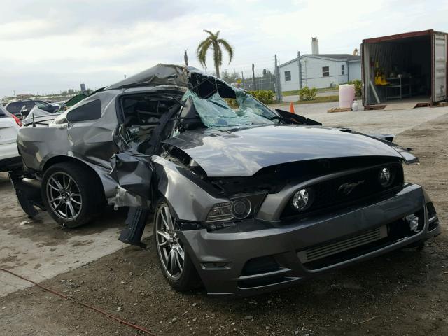 1ZVBP8CF6E5246688 - 2014 FORD MUSTANG GT GRAY photo 1