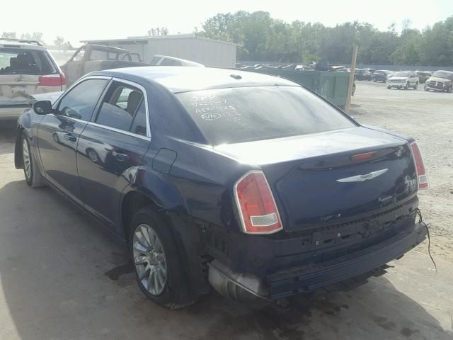 2C3CCAAG0EH175622 - 2014 CHRYSLER 300 BLUE photo 3