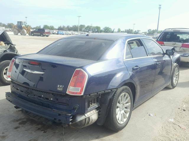 2C3CCAAG0EH175622 - 2014 CHRYSLER 300 BLUE photo 4