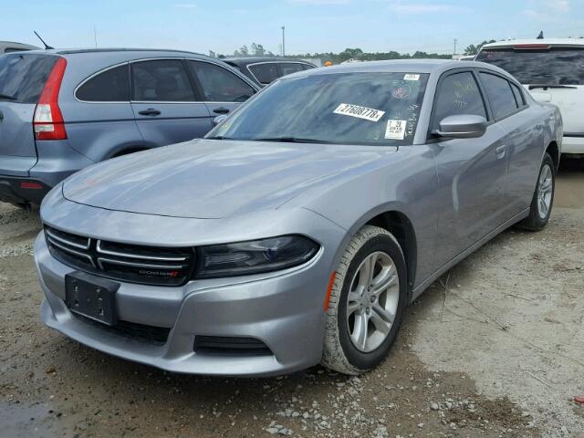 2C3CDXBG1GH103538 - 2016 DODGE CHARGER SE SILVER photo 2