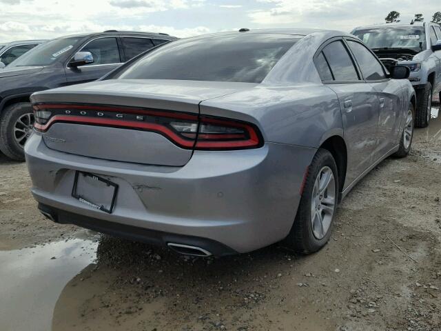 2C3CDXBG1GH103538 - 2016 DODGE CHARGER SE SILVER photo 4