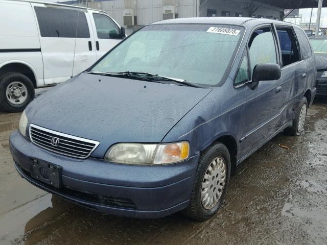 JHMRA1861SC015769 - 1995 HONDA ODYSSEY LX BLUE photo 2