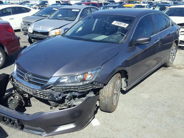 1HGCR2F32FA024479 - 2015 HONDA ACCORD LX GRAY photo 2