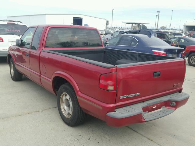 1GTCS1944X8507207 - 1999 GMC SONOMA RED photo 3