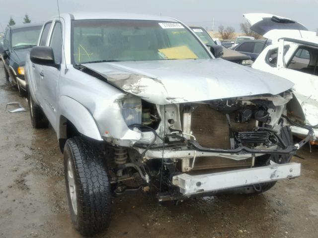 5TELU42N47Z455350 - 2007 TOYOTA TACOMA DOU SILVER photo 1