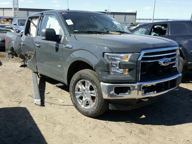 1FTEW1EG5HKD78136 - 2017 FORD F150 SUPER GRAY photo 1