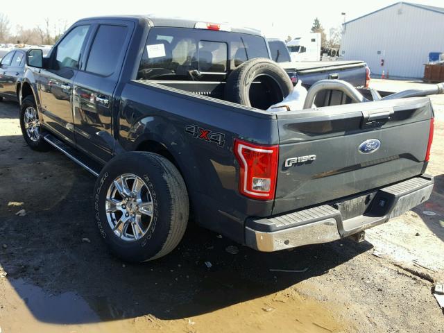 1FTEW1EG5HKD78136 - 2017 FORD F150 SUPER GRAY photo 3