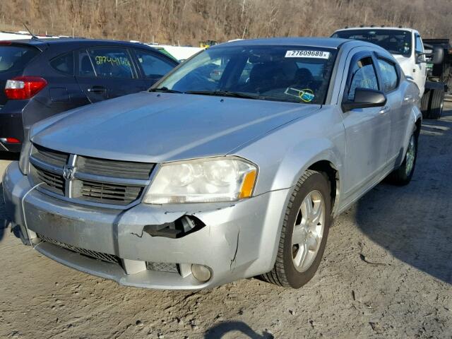 1B3LC56K48N636737 - 2008 DODGE AVENGER SX SILVER photo 2