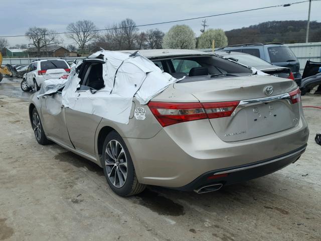 4T1BK1EB2GU219270 - 2016 TOYOTA AVALON XLE 金色 照片 3