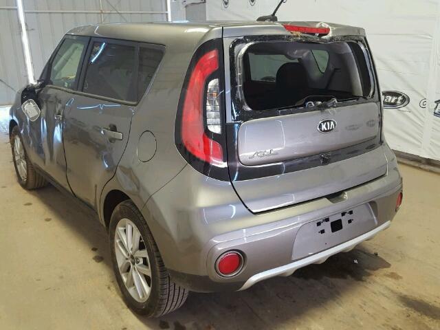 KNDJP3A54J7519542 - 2018 KIA SOUL + GRAY photo 3