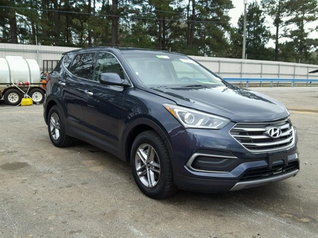 5XYZT3LB6JG522284 - 2018 HYUNDAI SANTA FE S BLUE photo 1