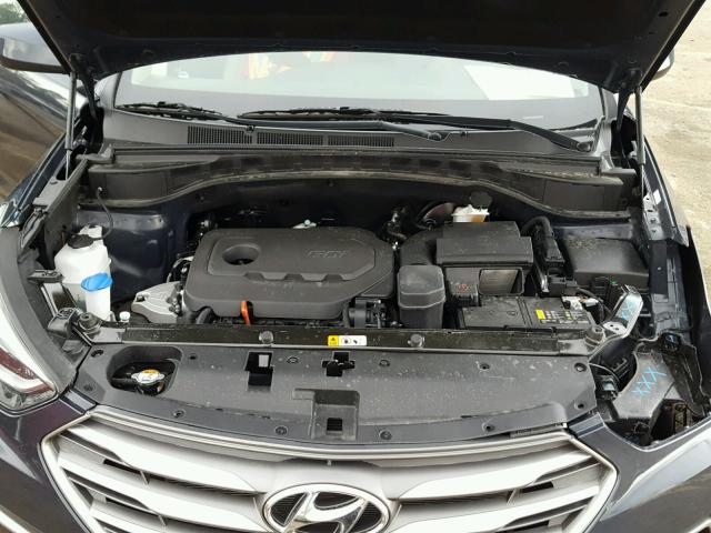 5XYZT3LB6JG522284 - 2018 HYUNDAI SANTA FE S BLUE photo 7