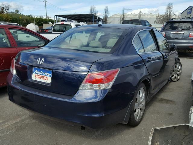 JHMCP268X8C016930 - 2008 HONDA ACCORD EXL BLUE photo 4