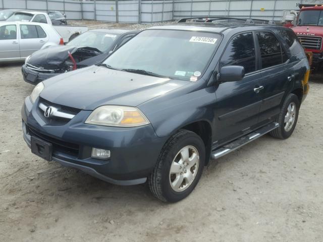 2HNYD18265H555177 - 2005 ACURA MDX GRAY photo 2