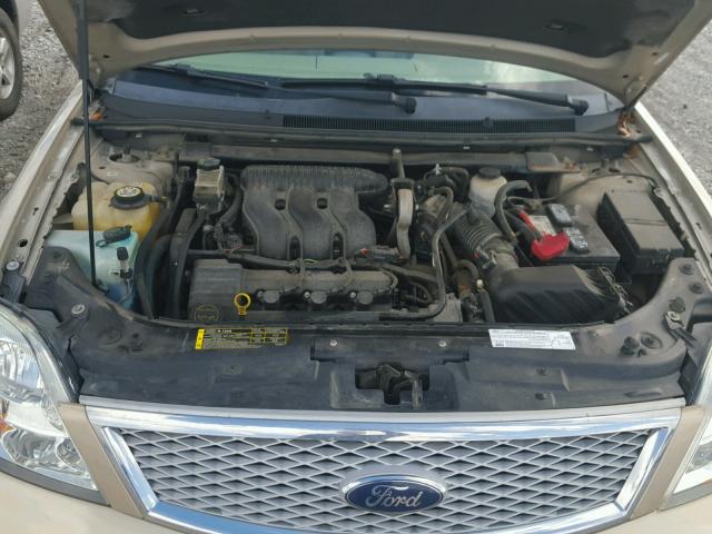 1FAHP24117G136187 - 2007 FORD FIVE HUNDR BEIGE photo 7