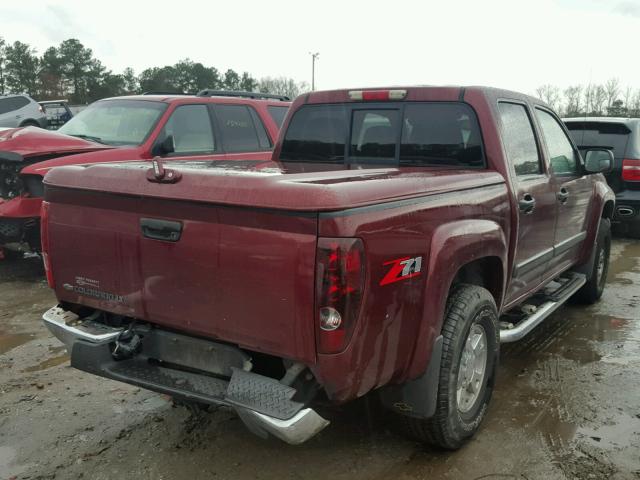 1GCDS13E678124262 - 2007 CHEVROLET COLORADO MAROON photo 4