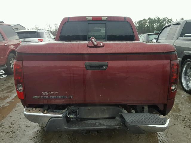 1GCDS13E678124262 - 2007 CHEVROLET COLORADO MAROON photo 9