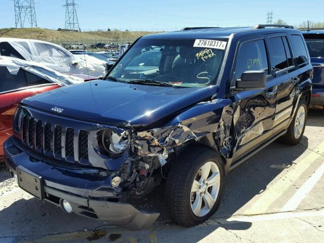 1C4NJRFB1CD672176 - 2012 JEEP PATRIOT LA BLUE photo 2