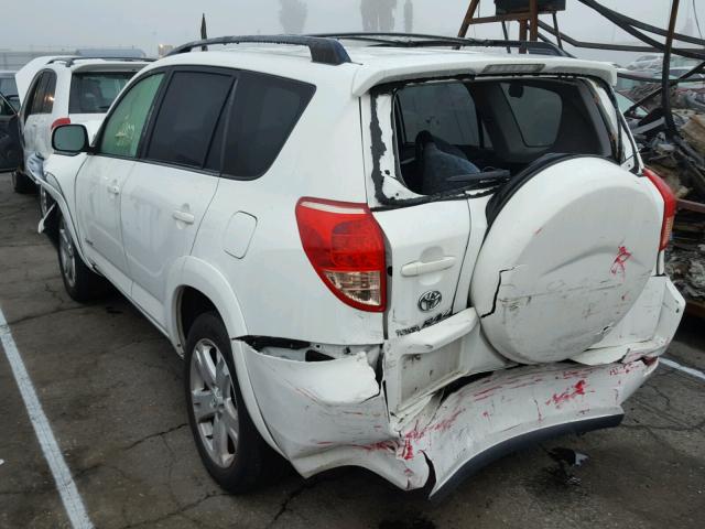 JTMZD32V986069459 - 2008 TOYOTA RAV4 SPORT WHITE photo 3