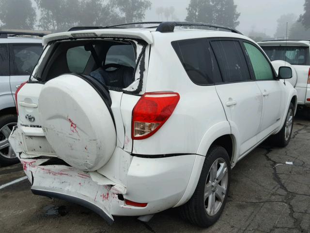 JTMZD32V986069459 - 2008 TOYOTA RAV4 SPORT WHITE photo 4