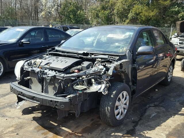 2T1BU4EE4BC673441 - 2011 TOYOTA COROLLA GRAY photo 2