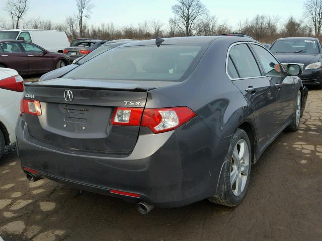 JH4CU2F60AC040182 - 2010 ACURA TSX CHARCOAL photo 4