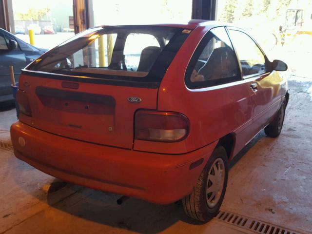 KNJLT05H3V6233763 - 1997 FORD ASPIRE RED photo 4