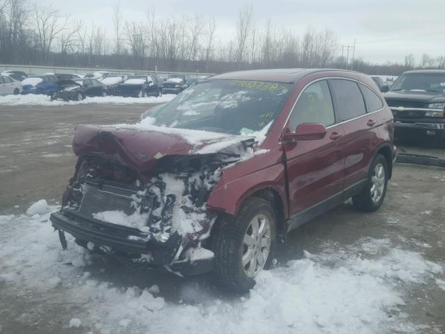 JHLRE48707C040737 - 2007 HONDA CR-V EXL RED photo 2