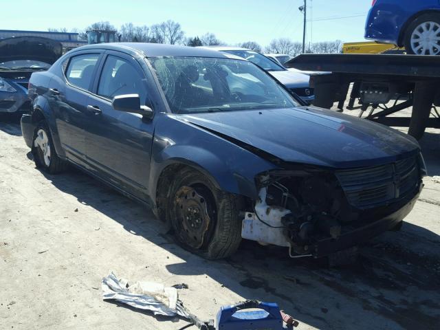 1B3LC46K28N575883 - 2008 DODGE AVENGER SE BLUE photo 1