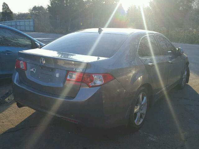 JH4CU26669C011054 - 2009 ACURA TSX GRAY photo 4