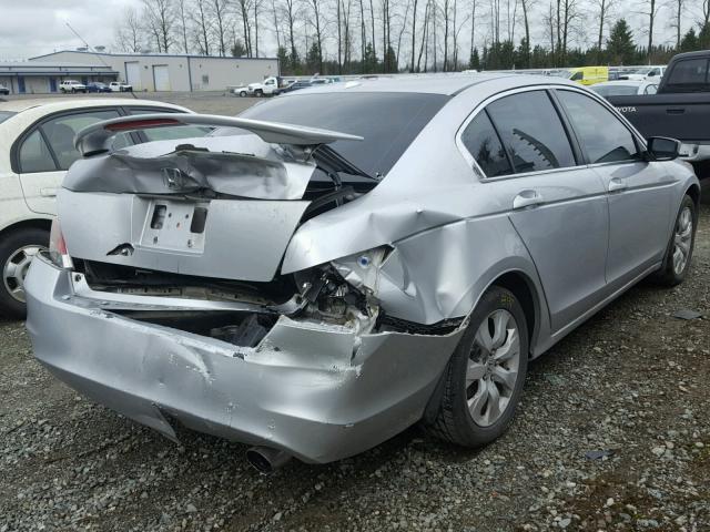 1HGCP26808A145399 - 2008 HONDA ACCORD EXL SILVER photo 4