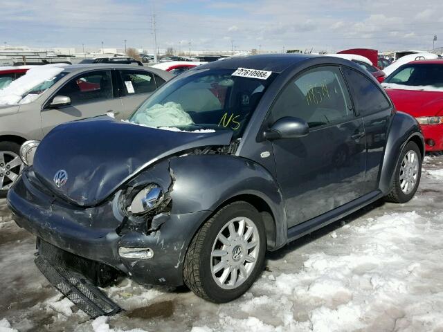 3VWBK21C83M413144 - 2003 VOLKSWAGEN NEW BEETLE GRAY photo 2