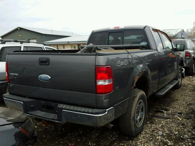 1FTPX14516FB38903 - 2006 FORD F150 Gris photo 4