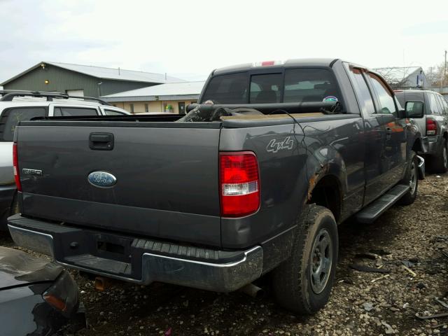 1FTPX14516FB38903 - 2006 FORD F150 GRAY photo 4